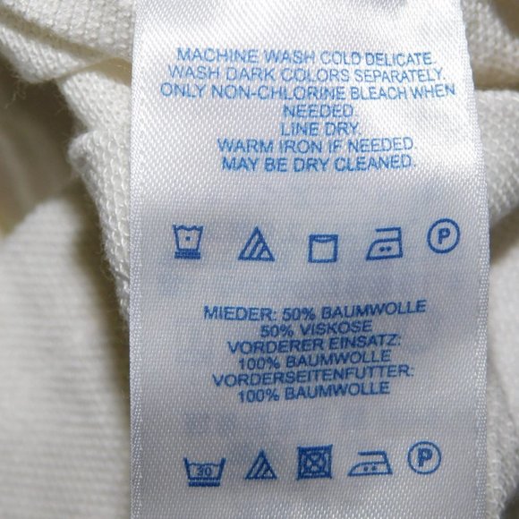 Lands  End Womens 10-12 Crochet Overlay Top - Picture 11 of 11